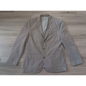 Banana Republic Men's Gray 100% Cotton Tailored Slim‎ Fit Sports Coat Size 44R